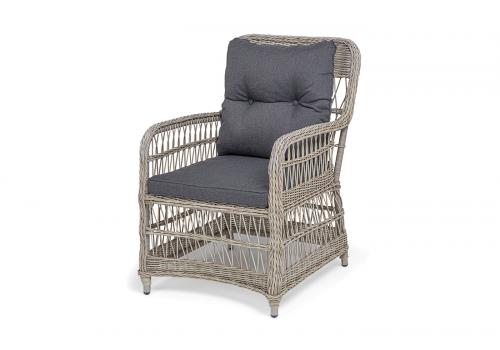  "Цесена" кресло плетеное из искусственного ротанга, цвет бежевый, фото 1 