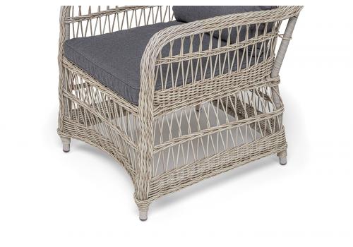  "Цесена" кресло плетеное из искусственного ротанга, цвет бежевый, фото 5 