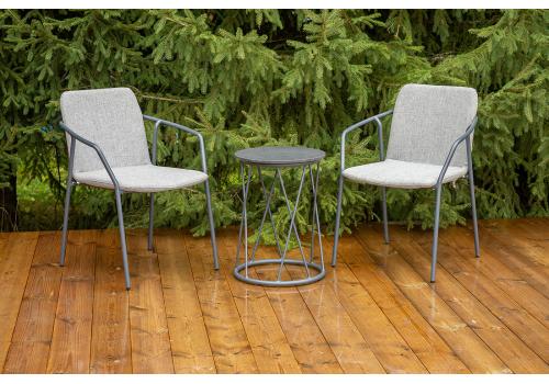  "Марокко" кофейный комплект из алюминия, цвет темно-серый, фото 2 