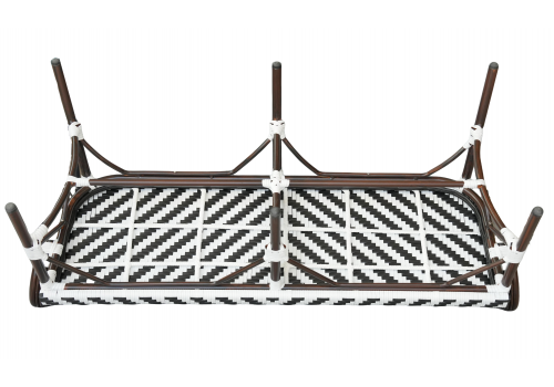  "Кабри" диван двухместный плетенный из искусственного ротанга, цвет черно-белый, фото 5 