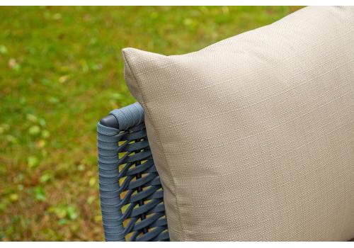  "Фиджи" лаунж-зона 5-местная плетеная из роупа (веревки), каркас алюминиевый темно-серый, роуп синий (KT18-014), фото 10 