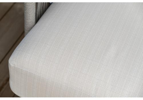  "Альбано" лаунж-зона 5-местная плетеная из роупа (веревки), каркас алюминиевый светло-серый, роуп серый меланж, фото 10 