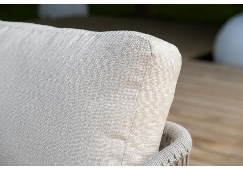  "Альбано" лаунж-зона 5-местная плетеная из роупа (веревки), каркас алюминиевый светло-серый, роуп серый меланж, фото 11 