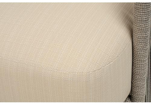  "Альбано" лаунж-зона 5-местная плетеная из роупа (веревки), каркас алюминиевый светло-серый, роуп серый меланж, фото 25 