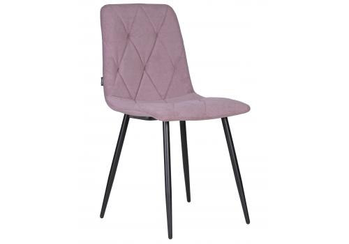  Стул обеденный DOBRIN CHILLY ROMBO, Лавандовый Simple 48, основание черное, фото 1 