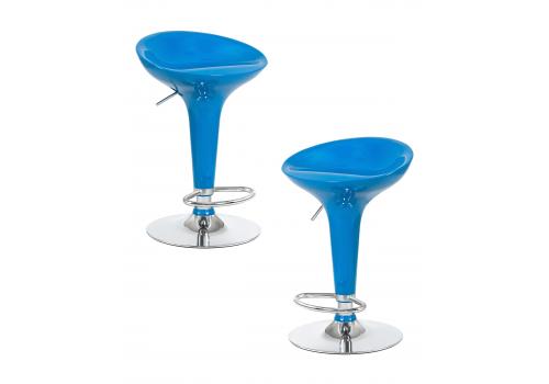  Набор 2 шт Стул барный DOBRIN BOMBA, голубой, фото 1 