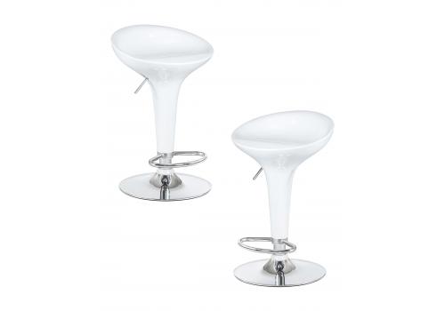  Набор 2 шт Стул барный DOBRIN BOMBA, белый, фото 1 