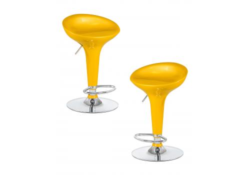  Набор 2 шт Стул барный DOBRIN BOMBA, жёлтый, фото 1 