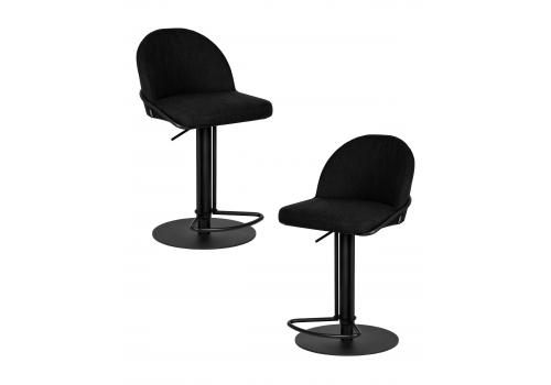  Набор 2 шт Стул барный DOBRIN OLIVER, черная ткань (SLR-10), фото 1 