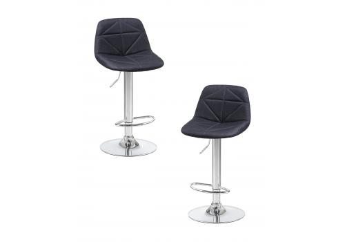  Набор 2 шт Стул барный DOBRIN DINA, чёрный, фото 1 