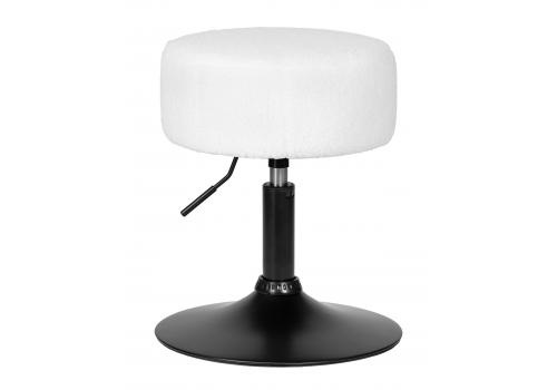  Пуф DOBRIN DANNY BLACK, белое букле, фото 1 