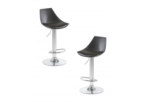  Набор 2 шт Стул барный DOBRIN ROCKY, чёрный, фото 1 