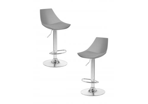  Набор 2 шт Стул барный DOBRIN ROCKY, серый, фото 1 