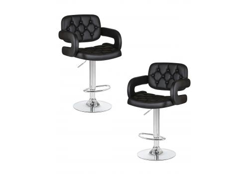  Набор 2 шт Стул барный DOBRIN TIESTO, чёрный, фото 1 