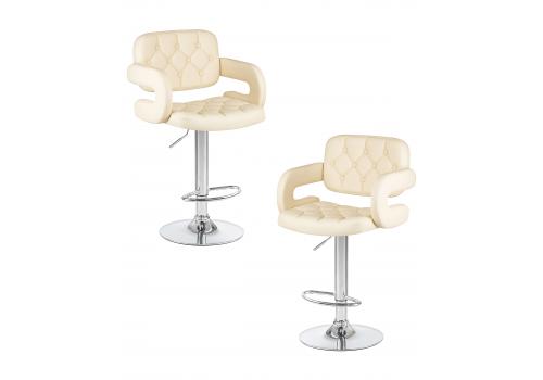  Набор 2 шт Стул барный DOBRIN TIESTO, кремовый, фото 1 