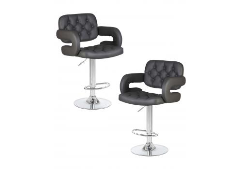  Набор 2 шт Стул барный DOBRIN TIESTO, серый, фото 1 