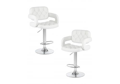  Набор 2 шт Стул барный DOBRIN TIESTO, белый, фото 1 