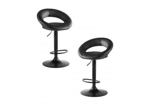  Набор 2 шт Стул барный DOBRIN MIRA BLACK, чёрный, фото 1 