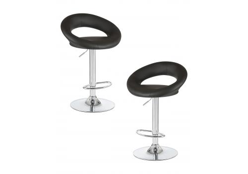  Набор 2 шт Стул барный DOBRIN MIRA, чёрный, фото 1 
