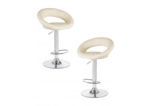  Набор 2 шт Стул барный DOBRIN MIRA, кремовый, фото 1 