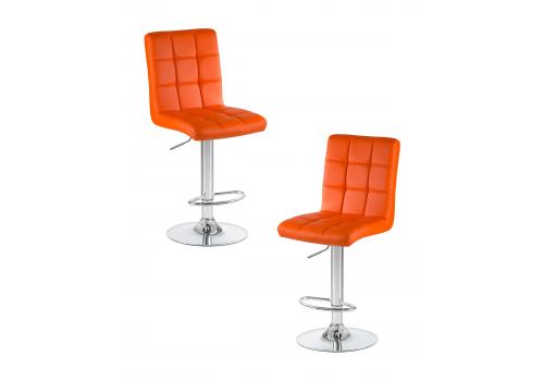  Набор 2 шт Стул барный DOBRIN KRUGER, оранжевый, фото 1 