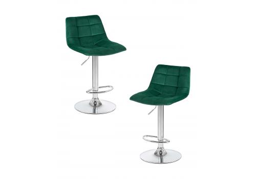  Набор 2 шт Стул барный DOBRIN TAILOR, зеленый велюр (MJ9-88), фото 1 