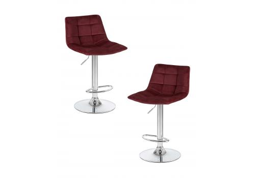  Набор 2 шт Стул барный DOBRIN TAILOR, винный велюр (MJ9-35), фото 1 
