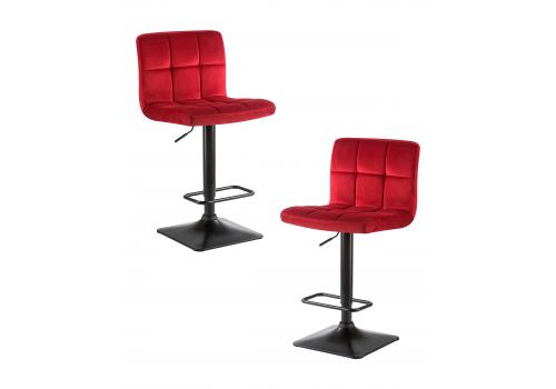  Набор 2 шт Стул барный DOBRIN DOMINIC, бордо велюр (MJ9-43), фото 1 