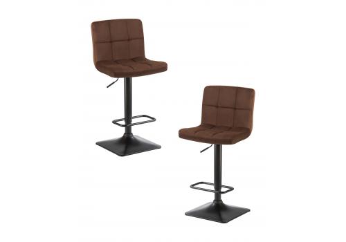  Набор 2 шт Стул барный DOBRIN DOMINIC, шоколадный велюр (MJ9-111), фото 1 