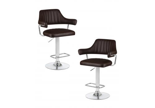  Набор 2 шт Стул барный DOBRIN CHARLY, коричневый, фото 1 