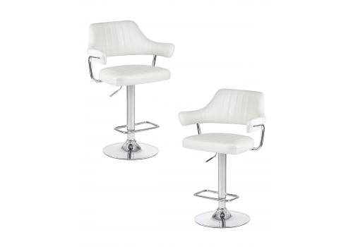  Набор 2 шт Стул барный DOBRIN CHARLY, белый крокодил, фото 1 