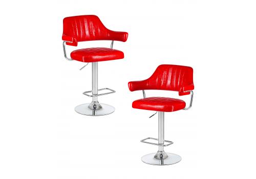  Набор 2 шт Стул барный DOBRIN CHARLY, красный крокодил, фото 1 
