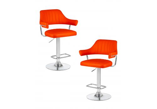  Набор 2 шт Стул барный DOBRIN CHARLY, оранжевый, фото 1 