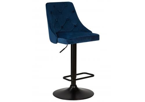 Стул барный DOBRIN JOSEPH BLACK, синий велюр (MJ9-117), фото 1 