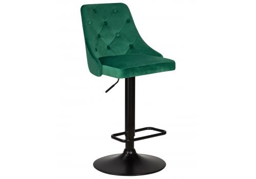  Стул барный DOBRIN JOSEPH BLACK, зеленый велюр (MJ9-88), фото 1 