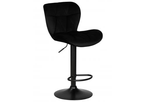  Стул барный DOBRIN BARNY BLACK, черный велюр (MJ9-101), фото 1 