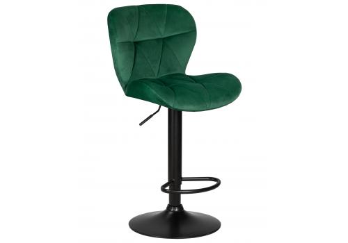  Стул барный DOBRIN BARNY BLACK, зеленый велюр (MJ9-88), фото 1 