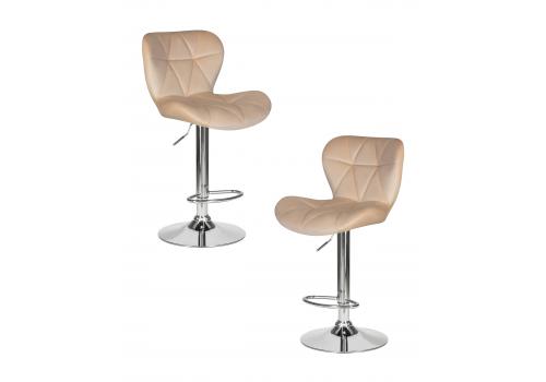  Набор 2 шт Стул барный DOBRIN BARNY, бежевый велюр (MJ9-10), фото 1 