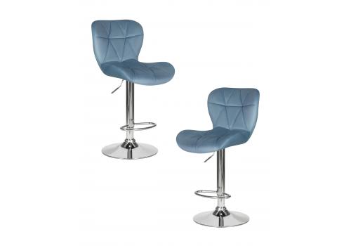  Набор 2 шт Стул барный DOBRIN BARNY, пудрово-голубой велюр (MJ9-74), фото 1 