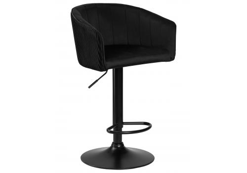  Стул барный DOBRIN DARCY BLACK, черный велюр (1922-21), фото 1 
