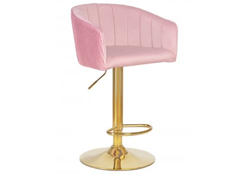  Стул барный DOBRIN DARCY GOLD, розовый велюр (1922-16), фото 1 