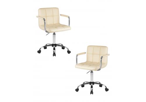  Набор 2 шт Офисное кресло для персонала DOBRIN TERRY, кремовый, фото 1 