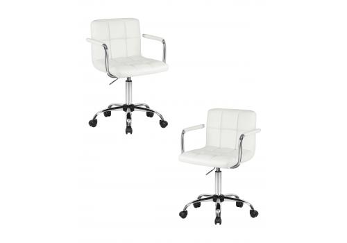  Набор 2 шт Офисное кресло для персонала DOBRIN TERRY, белый, фото 1 