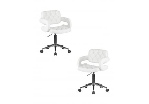  Набор 2 шт Офисное кресло для персонала DOBRIN LARRY, белый, фото 1 
