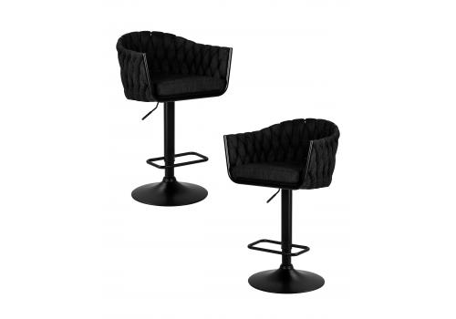  Набор 2 шт Стул барный DOBRIN LEON, черная ткань (LAR-275-33), фото 1 