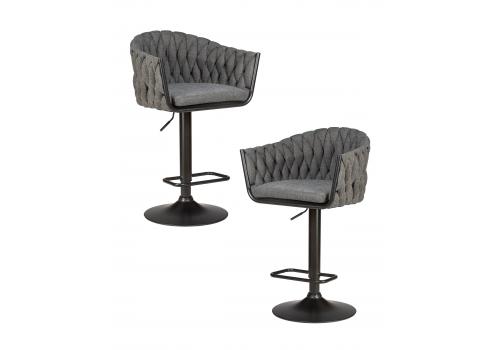  Набор 2 шт Стул барный DOBRIN LEON, графитовая ткань (LAR-275-21), фото 1 