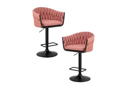  Набор 2 шт Стул барный DOBRIN LEON, розовая ткань (LAR 275-10), фото 1 