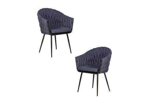  Набор 2 шт Стул обеденный DOBRIN MATILDA, синяя ткань (LAR-275-29), фото 1 