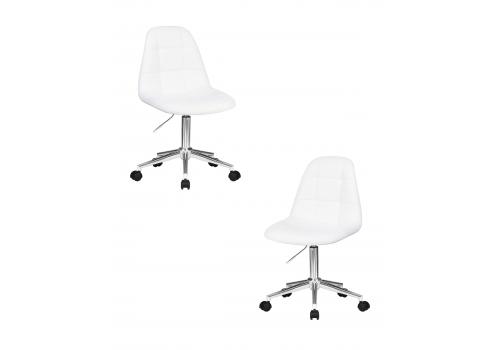  Набор 2 шт Офисное кресло для персонала DOBRIN MONTY, белый, фото 1 