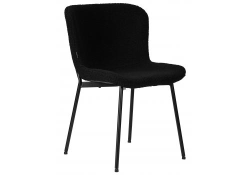  Стул обеденный DOBRIN MILO, черные ножки, черный букле (UF992-12), фото 1 